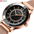 CURREN 9066 Luxury Quartz Watch Fashion Design Charming Rhinestone Watches Women Stainless Steel Band Clock Female reloj mujer